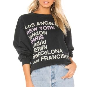 Anine Bing Gray Sweatshirt City LOVE Women Size Small